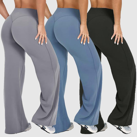 DEEFY Softmotion Women's Straight Leg Fitness Pants with 30.5" & 31.5" Inseam - Breathable Lightweight Sportswear for Gym, Yoga, and Outdoor Activities